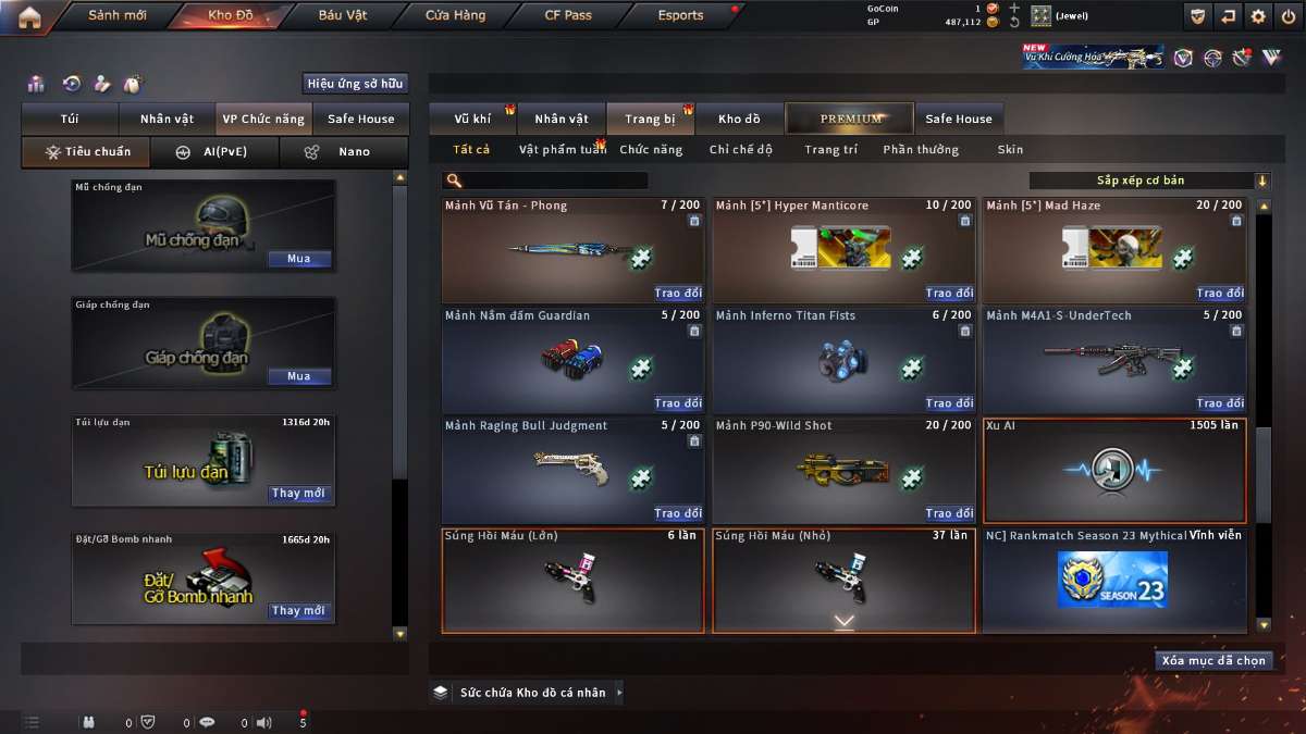 shop acc cf uy tin gia re